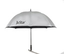 JuStar Carbon light golfsateenvarjo, UV-suojalla, hopea