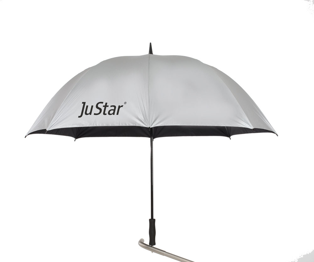 JuStar Carbon light golfsateenvarjo, hopea