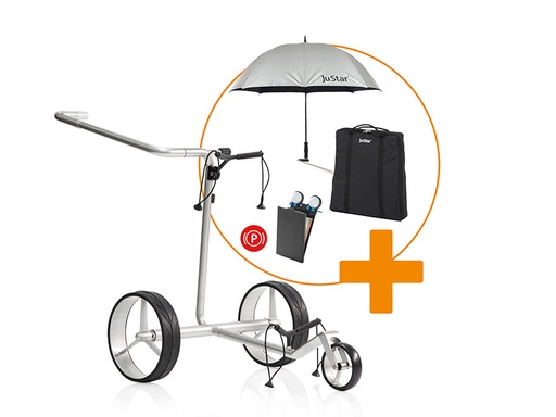 [JUSTAR-SETB] JuStar Carbon Light SET  - sähköinen golfkärry SETTI